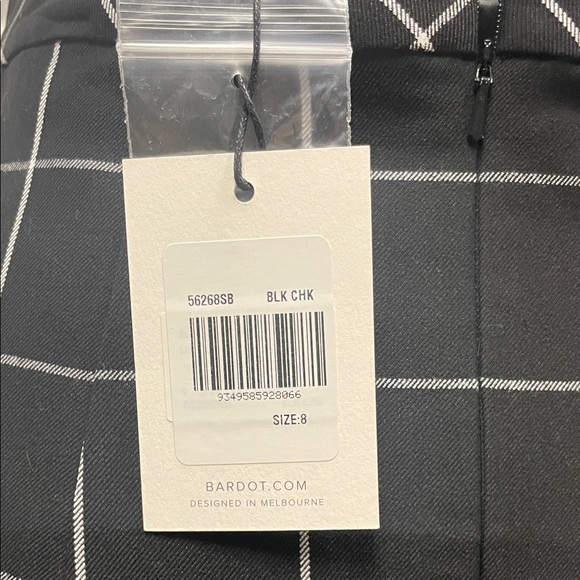 Bardot Black and White Grid Pencil Skirt - Picture 4 of 8